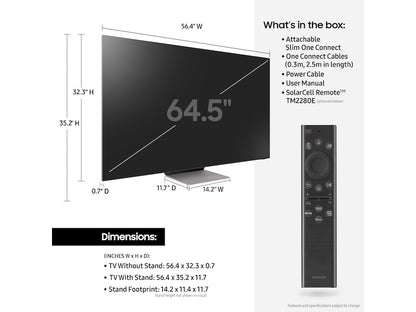 SAMSUNG QN65QN900BFXZA 65" Class QN900B Samsung Neo QLED 8K Smart TV (2022)